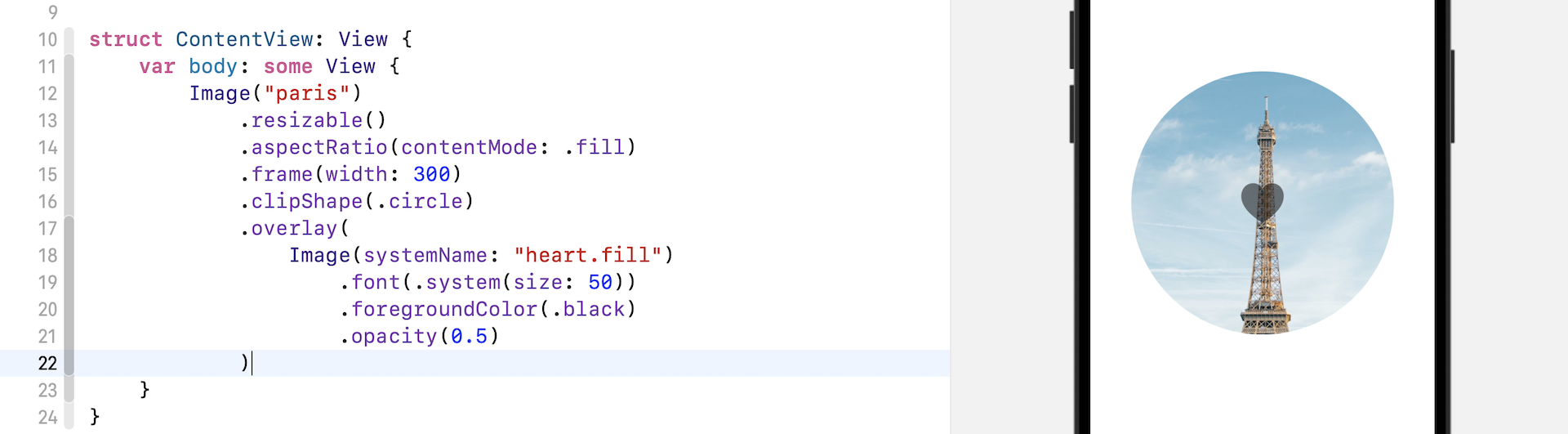 圖 3.15 在目前的圖片上應用重疊